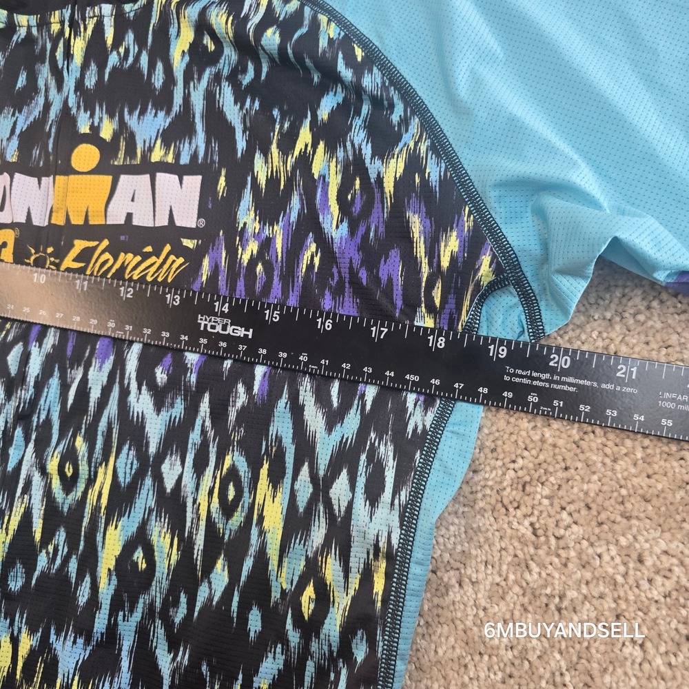 Zoot Ironman 70.3 Florida Cycling Jersey Womens XL Blue Purple Ikat FL718  NWT - Picture 7 of 13